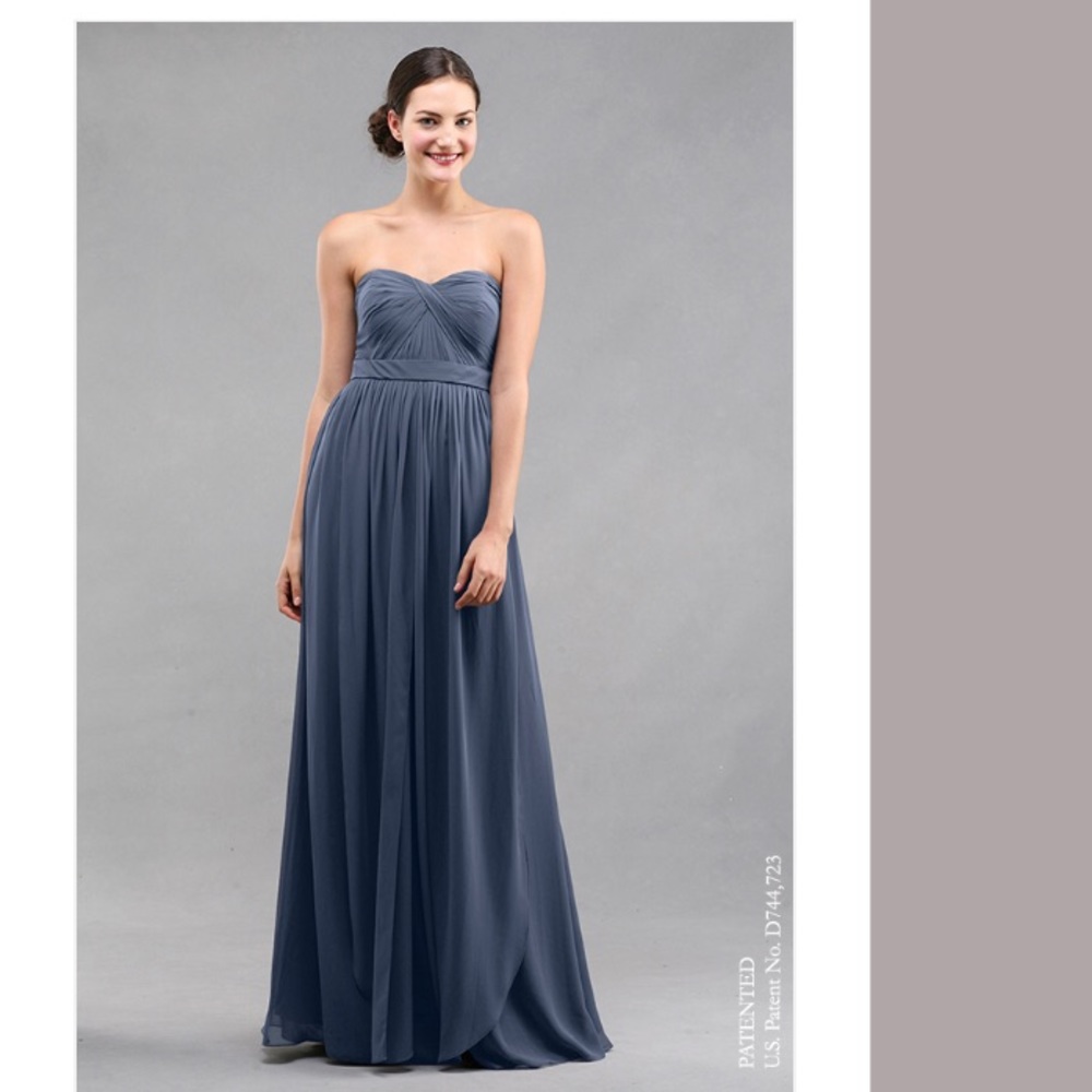 Jenny Yoo Aiden Gown Evening Blue Size 4
